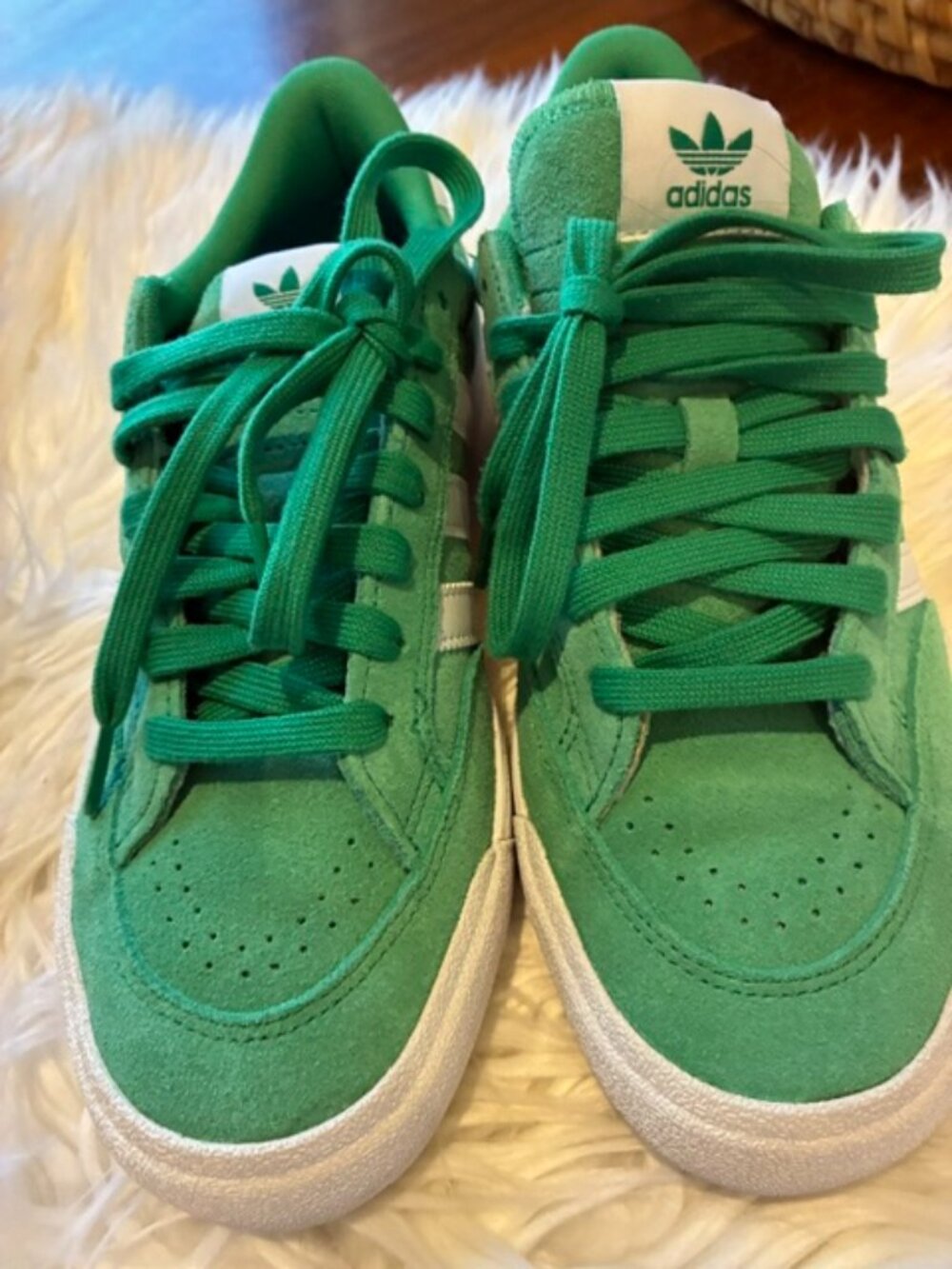 Adidas Nora Victory Green Suede Sneakers | Worn Once | OG Box | Women's 9